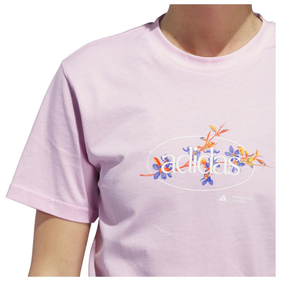 Adidas Γυναικεία κοντομάνικη μπλούζα Elements Radiate Floral Graphic Tee
